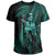 Polynesian Pride Tee Hawaii King Polynesian T shirt Durk Style Turquoise - Polynesian Pride