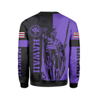 Polynesian Pride Shirt - Hawaii King Polynesian Sweatshirt - Lawla Style Purple - Polynesian Pride