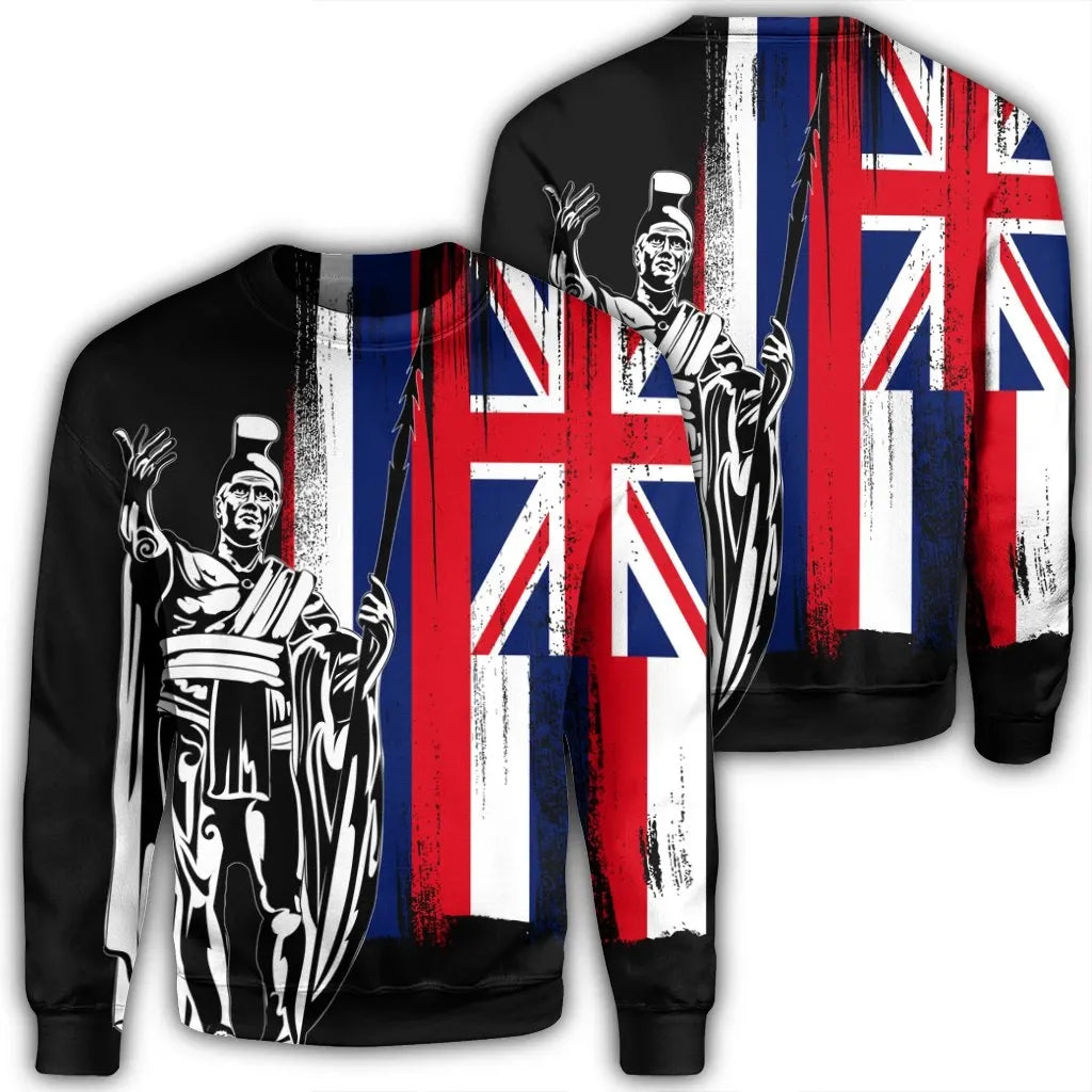 Polynesian Pride Shirt - Hawaii King Flag Sweatshirt - Polynesian Pride