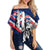 Polynesian Pride Clothing - Hawaii King Flag Kanaka Map Polynesian Women's Off Shoulder Wrap Waist Top - Won Style - Polynesian Pride