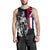 Polynesian Pride Clothing - Hawaii King Flag Polynesian Men's Tank Top - White - Polynesian Pride