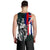 Polynesian Pride Clothing - Hawaii King Flag Polynesian Men's Tank Top - Turquoise - Polynesian Pride