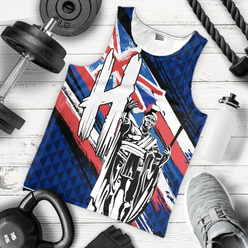 Polynesian Pride Clothing - Hawaii King Flag Kanaka Map Polynesian Men's Tank Top - Won Style - Polynesian Pride