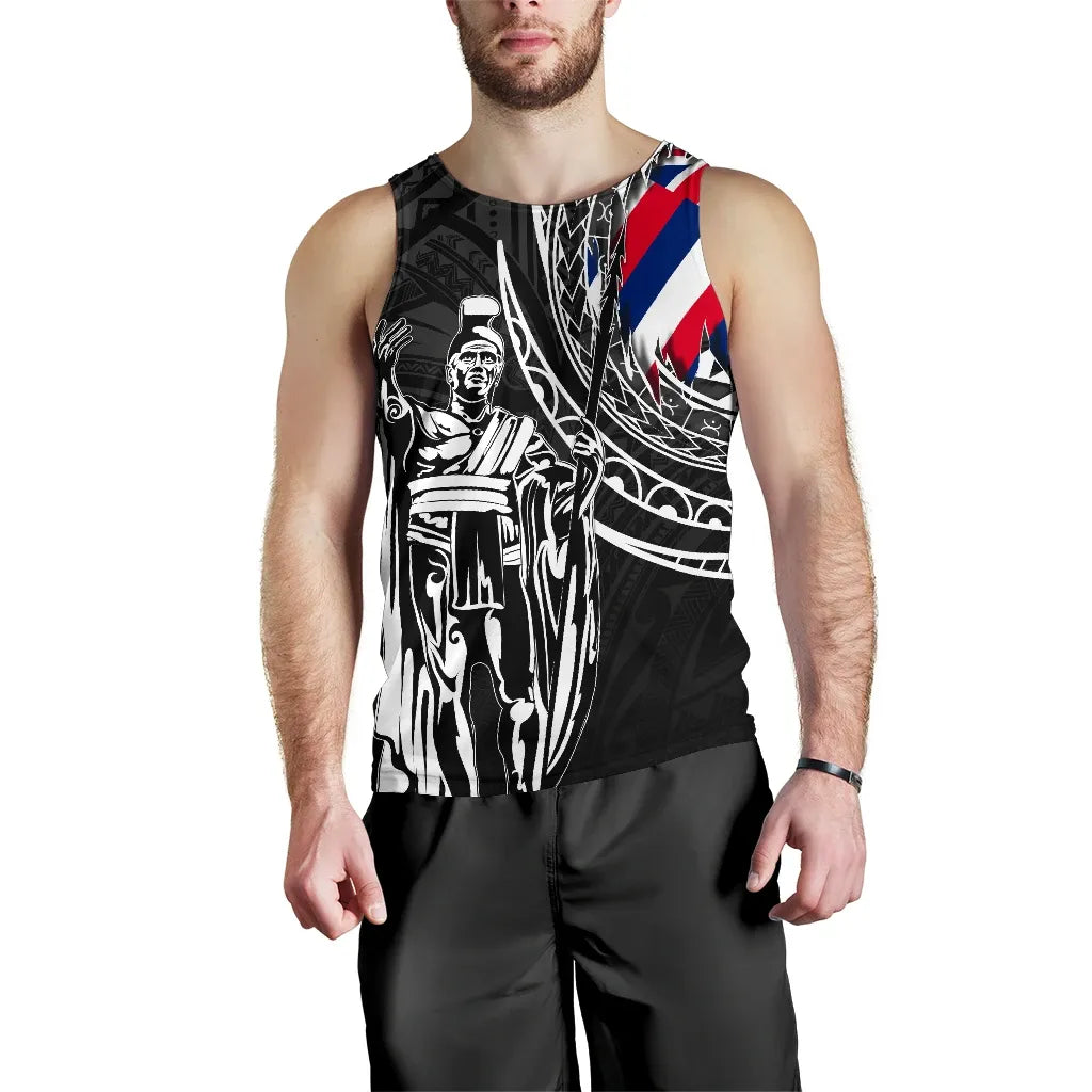 Polynesian Pride Clothing - Hawaii King Flag Polynesian Men's Tank Top - Tity Style - Polynesian Pride