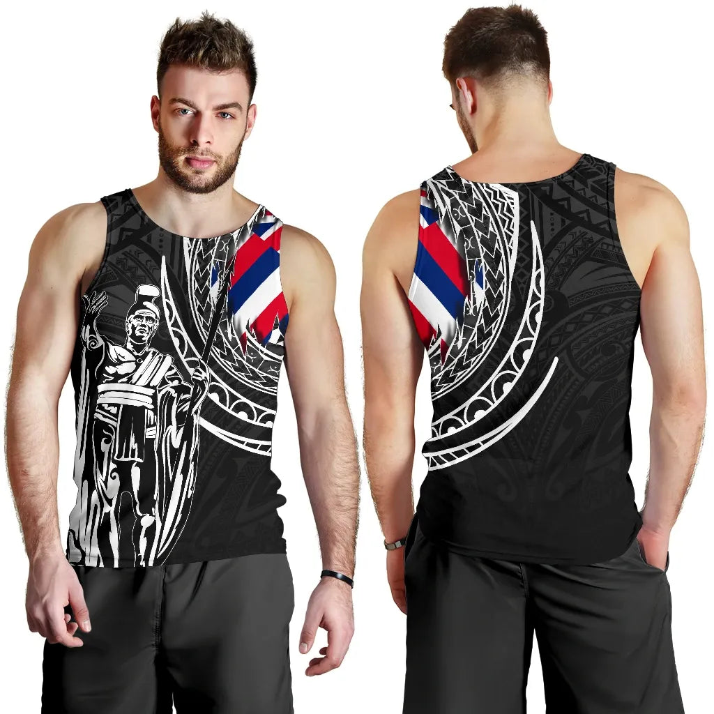 Polynesian Pride Clothing - Hawaii King Flag Polynesian Men's Tank Top - Tity Style - Polynesian Pride