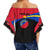 Polynesian Pride Clothing - Sandaun PNG Flag Style Women's Off Shoulder Wrap Waist Top - Polynesian Pride