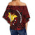 Papua New Guinea Clothing - Papua New Ghini Nesian Style Off Shoulder Wrap Waist Top - Polynesian Pride