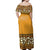 NE Fiji Bula Dress - Tapa Turtles And Hibiscus Off Shoulder Long Dress - Polynesian Pride