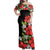 Polynesian Pride Dress - Oldie Hibiscus Off Shoulder Long Dress Long Dress Black - Polynesian Pride