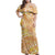 Polynesian Pride Dress - Polynesian Tropical Light Off Shoulder Long Dress Long Dress Yellow - Polynesian Pride