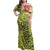 Polynesian Pride Dress - Polynesian Hibiscus and Plumeria Off Shoulder Long Dress Long Dress Lemon - Polynesian Pride