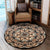 Polynesian Pride Home Set - Miracle Samoa Mamanu Round Carpet Round Carpet Brown - Polynesian Pride