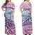 Polynesian Pride Dress - Tribal Polynesian Mix Purple My Style Off Shoulder Long Dress Long Dress Purple - Polynesian Pride