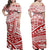 Polynesian Pride Dress - Tribal Polynesian Mix Red My Style Off Shoulder Long Dress - Polynesian Pride