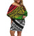 Polynesian Pride Dress - Polynesian Up Side Reggae Off Shoulder Short Dress Women Reggae - Polynesian Pride