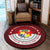 Polynesian Pride Home Set - Kingdom Of Tonga Round Carpet Round Carpet Red - Polynesian Pride