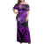 Polynesian Pride Dress - Tribal Polynesian Purple Ali Style Off Shoulder Long Dress Long Dress Purple - Polynesian Pride