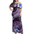 Polynesian Pride Dress - American Samoa Siapo Coat Of Arms Purple Off Shoulder Long Dress Long Dress Purple - Polynesian Pride