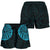 Polynesian Pride Short - New Zealand Maori Warrior Tattoo Women Shorts - Blue - Polynesian Pride