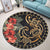 Polynesian Pride Home Set - Polynesian Hibiscus Turtle Round Carpet - Polynesian Pride