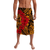 Polynesian Pride Clothing Red Hibiscus Garden Tribal Polynesian Lavalava Lavalava S/M Black - Polynesian Pride