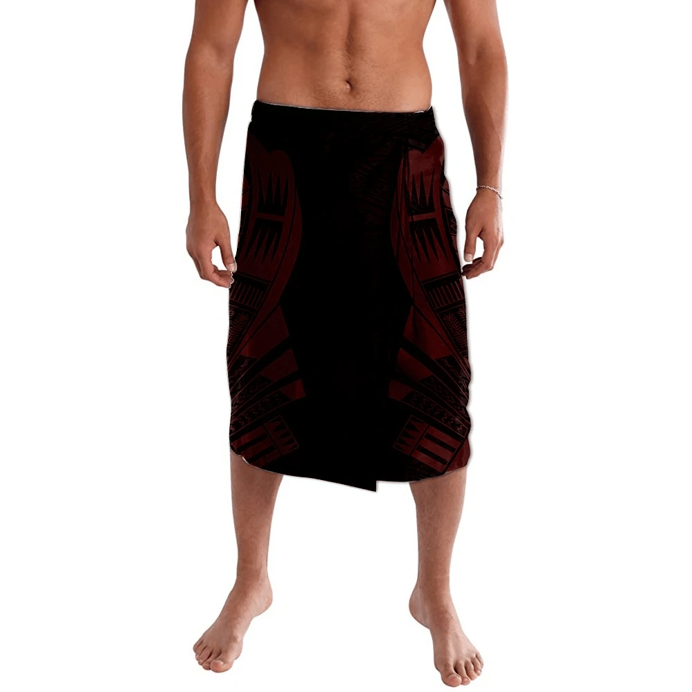 Polynesian Pride Clothing Special Polynesian Red Gradient Lavalava Lavalava S/M Black - Polynesian Pride