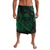 Polynesian Pride Clothing Hawaiian Fish Hook Hibiscus Banzai Surfing Polynesian Ie Faitaga Green Lavalava Black - Polynesian Pride