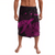 Polynesian Pride Clothing Hawaii Polynesian Hibiscus Turtle Map Ie Faitaga Pink Lavalava Black - Polynesian Pride