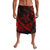 Polynesian Pride Clothing Hawaiian Map Hibiscus Turtle Fish Hook Polynesian Ie Faitaga Red Lavalava Black - Polynesian Pride