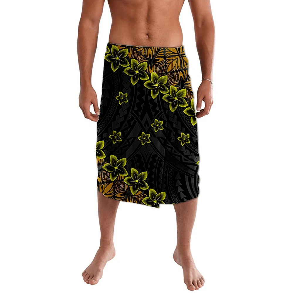 Polynesian Pride Clothing Plumesia Invisible Polynesian Pattern Lavalava Lavalava S/M Black - Polynesian Pride