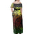 Polynesian Pride Dress - Hawaii Map Kanaka Polynesian Hula Girl Reggae Off Shoulder Long Dress - Polynesian Pride