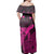 Polynesian Pride Dress - Hawaii Polynesian Hibiscus Turtle Map Pink Off Shoulder Long Dress - Polynesian Pride