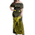 Matching Dress and Hawaiian Shirt Hawaii Polynesian Hibiscus Turtle Map Yellow RLT14 - Polynesian Pride