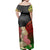 Polynesian Pride Dress - Hawaii Polynesian Hula Girl Wearing Plumeria Reggae Off Shoulder Long Dress - Polynesian Pride