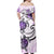 Polynesian Pride Dress - Hawaii Polynesian Plumeria Hibiscus Turtle Jack Style Pink Off Shoulder Long Dress - Polynesian Pride