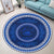 Polynesian Pride Home Set - American Samoa Blue Round Carpet - Polynesian Pride