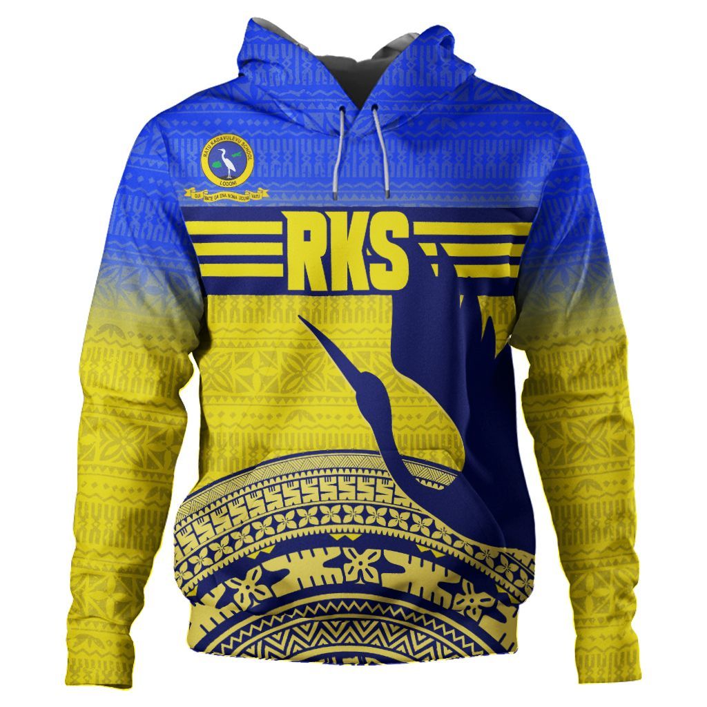 Polynesian Pride Hoodie Custom Fijian Hoodie Fiji Ratu Kadavulevu School Hoodie Unisex Blue - Polynesian Pride