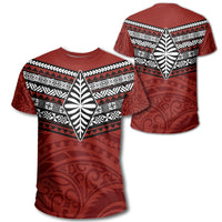 Polynesian Pride Tonga T Shirt Pattern Ngatu Tonga T Shirt Unisex Red - Polynesian Pride