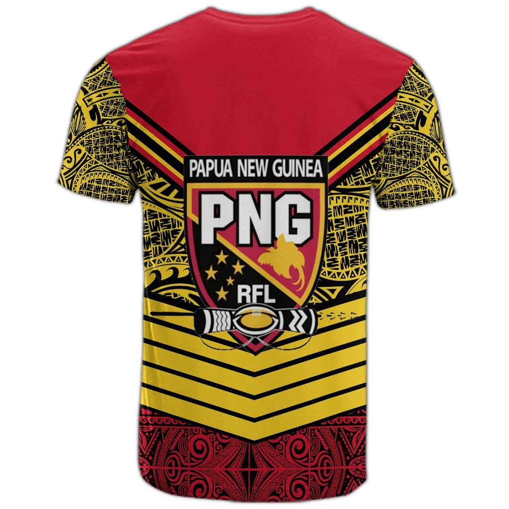 Polynesian Pride T Shirt Papua New Guinea T Shirt Tapa Lauhala Rugby Scrum Style - Polynesian Pride