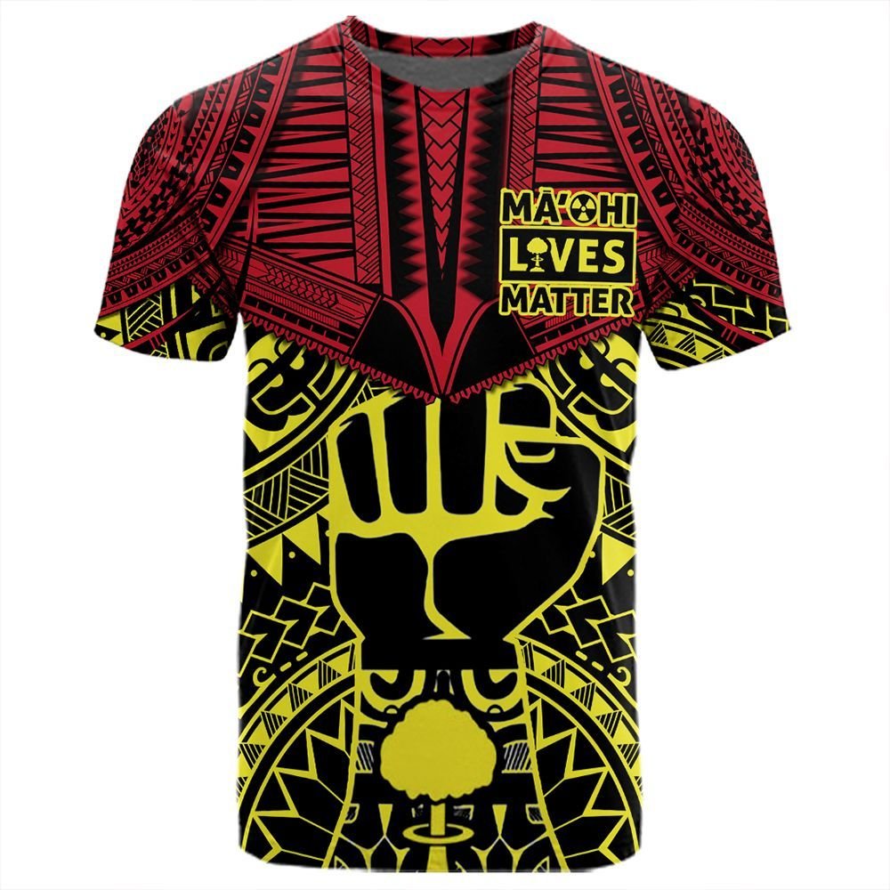 Polynesian Pride T Shirt Maohi Lives Matter T Shirt Unisex Red - Polynesian Pride