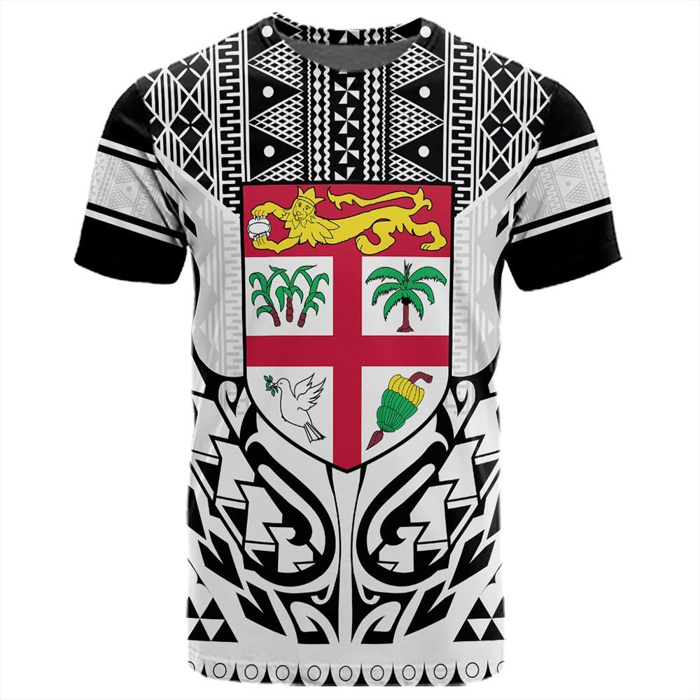 Polynesian Pride Fiji T Shirt Fiji Digicel Style T Shirt Unisex White - Polynesian Pride
