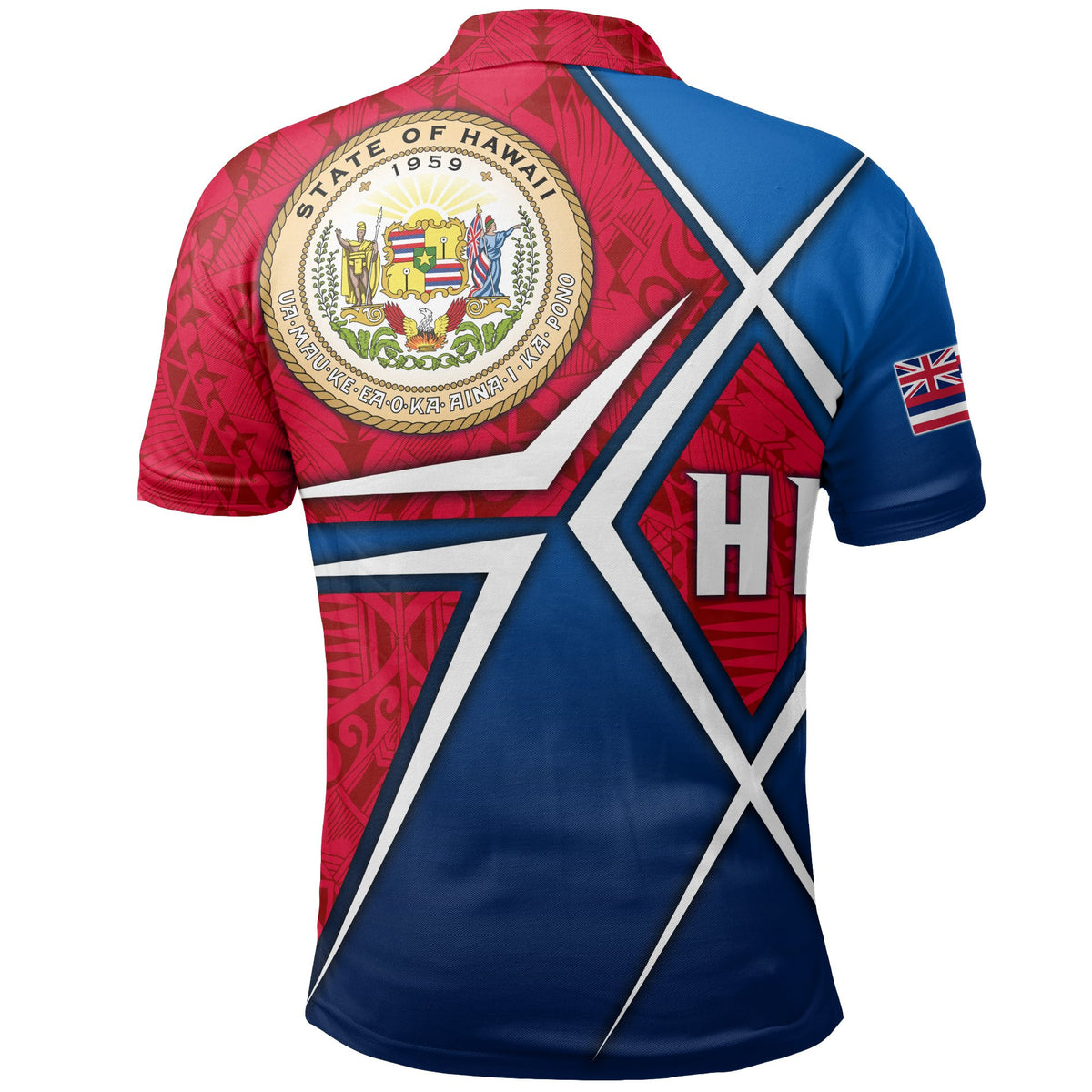Polynesian Pride Apparel Polynesian Hawaii Polo Shirt Hawaii Seal - Polynesian Pride