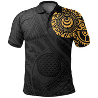 Polynesian Pride Apparel Polynesian Tattoo Polo Shirt Unisex Black - Polynesian Pride