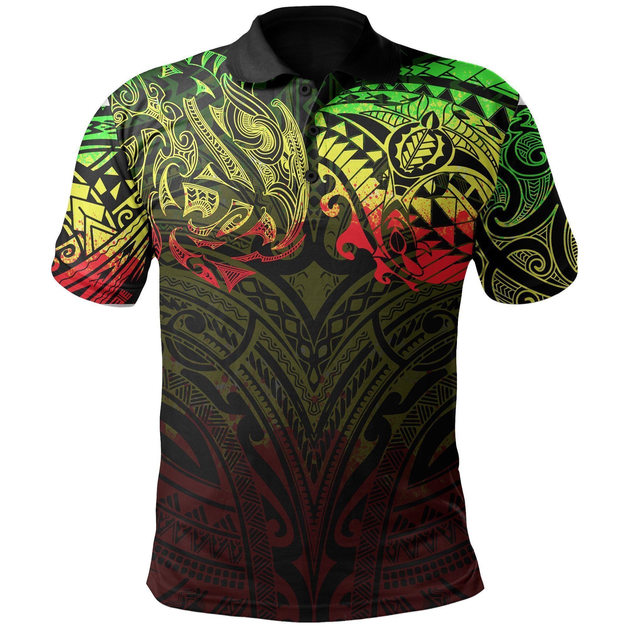 Polynesian Pride Apparel New Zealand Polo Shirt, Maori Polynesian Tattoo Reggae Unisex Art - Polynesian Pride