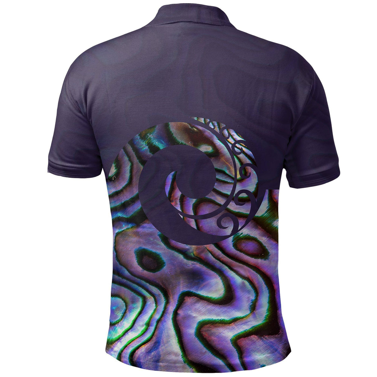 Polynesian Pride Apparel Koru New Zealand Polo Shirt, Paua Shell Golf Shirt 02 - Polynesian Pride
