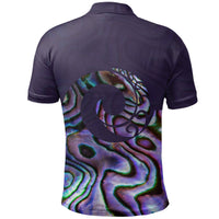 Polynesian Pride Apparel Koru New Zealand Polo Shirt, Paua Shell Golf Shirt 02 - Polynesian Pride