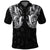 Polynesian Pride Apparel Maori Ta Moko Polo Shirt New Zealand White - Polynesian Pride