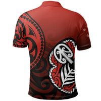 Polynesian Pride Apparel Lest We Forget Maori Poppy Pullover Polo Shirt - Polynesian Pride