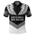 Polynesian Pride Apparel Custom New Zealand Polo Shirt Double Silver Fern Polo Shirt Unisex Black - Polynesian Pride