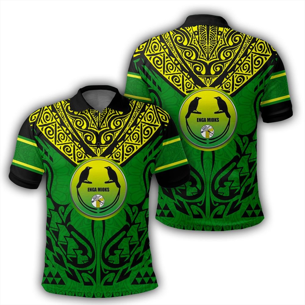 Polynesian Pride Apparel Polo Shirt Enga Mioks Polo Shirt Papuan - Polynesian Pride